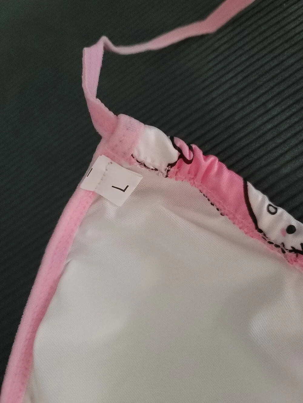 Hello Kitty Pink Tie Side Bikini Set NWOT